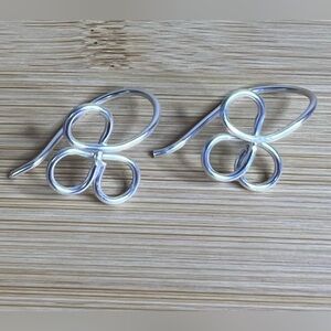 Twisted Silver Earrings